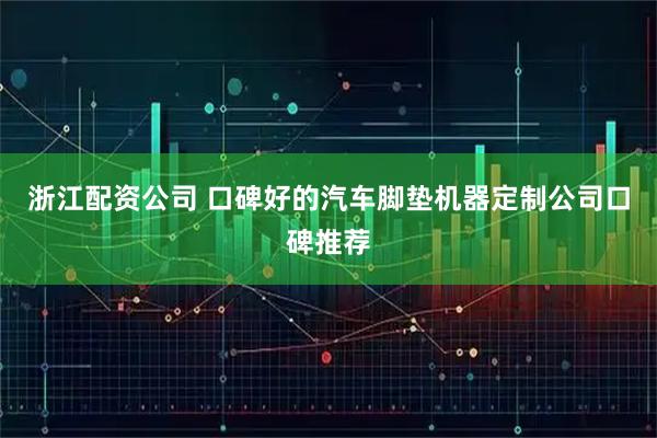 浙江配资公司 口碑好的汽车脚垫机器定制公司口碑推荐